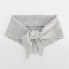 Szalik dzianinowy Knitted Triangle Scarf - B402:Heather Grey, 84% polyester / 4% nylon / 7% acrylic / 3% wool / 2% elastane, One Size